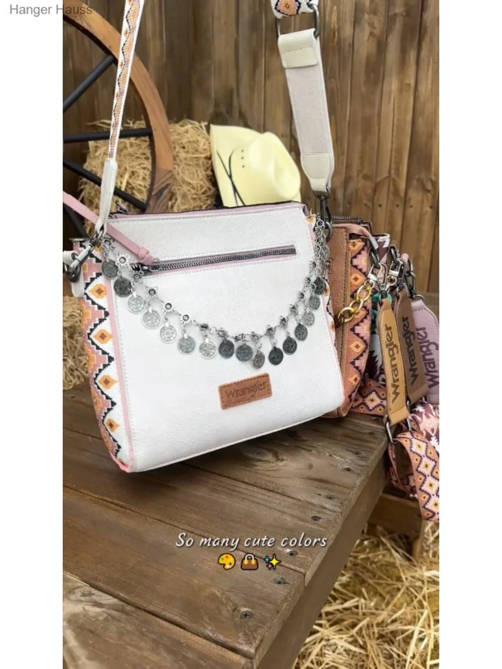 Aztec Print PU Leather Crossbody Bag Women Western Shoulder Purse Adjustable